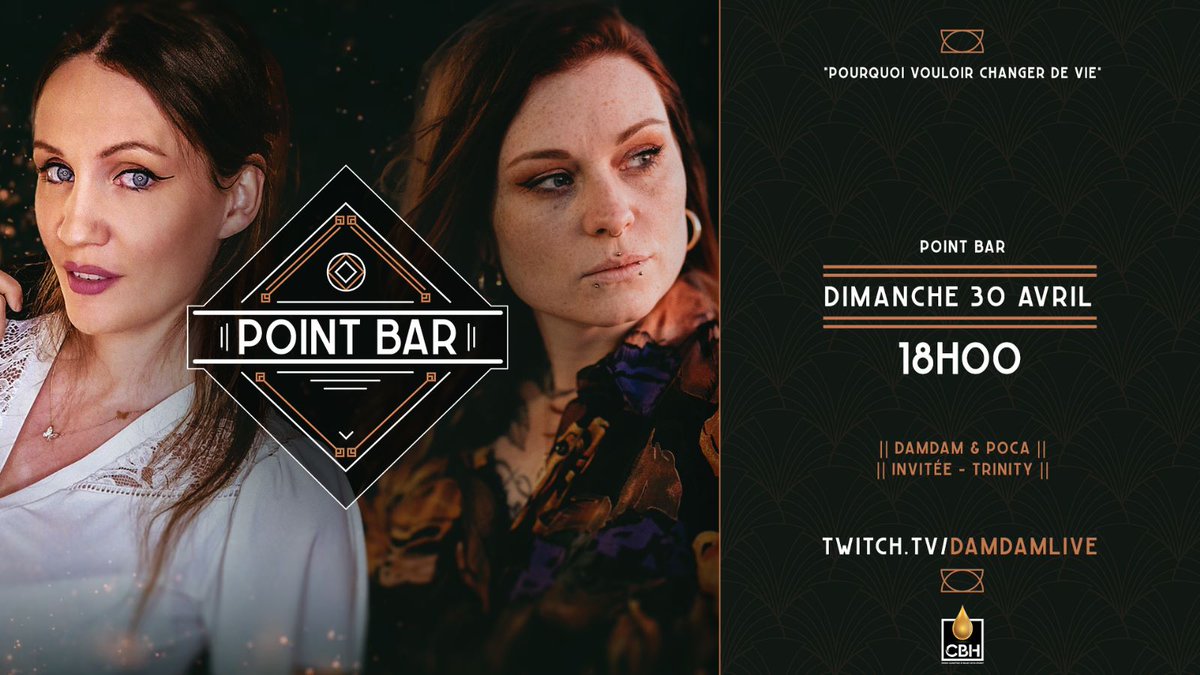 DamDamOfficial's tweet photo. [ANNONCE]
Demain à 18h sur ma chaîne Twitch c'est le grand retour de Point Bar, l'émission cocktails et discussion !
Je serai avec @Poka_Guru pour réaliser des recettes en partenariat avec CBH, et notre invitée est @mythiXTrinity qui elle-même aura un invité mystère !
#sponsorisé https://t.co/s1rxwJBd94