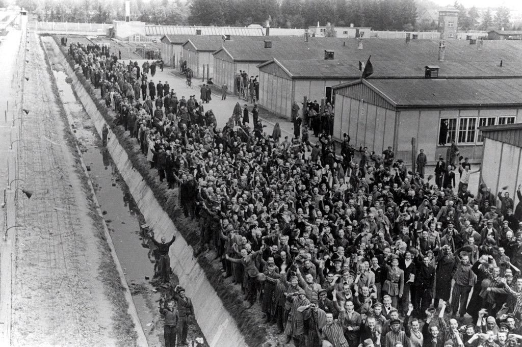 AuschwitzMuseum's tweet photo. 29 April 1945 | @USArmy soldiers liberated #Dachau - the first concentration camp created in Nazi Germany which became a model camp for the entire SS concentration camps system. Over 205,000 people were imprisoned there between 1933-1945. Some 41,500 were murdered there. #history https://t.co/xIrNVtGXRQ