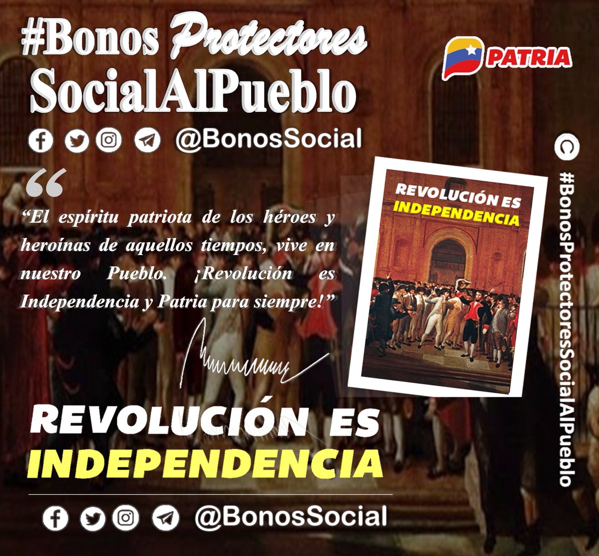 📢 #PENDIENTE: Al finalizar la entrega del Bono #RevoluciónEsIndependencia que culmina hoy #29Abr el Sistema @CarnetDLaPatria tiene previsto activar el 1er #BonoEspecial del mes (mayo 2023). ✅ Atentos a la información oficial del #BlogPatria. @BonosSocial #ALBAUniónDeportiva