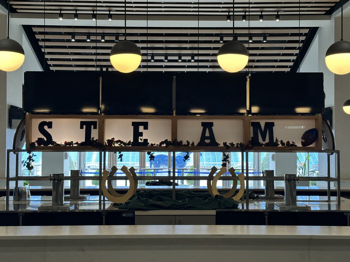STEAMhigh's tweet photo. Night at the Races STEAM Prom 2023 is setup and ready! Gates open at 8PM! We can’t wait to see you there! https://t.co/4UsLJxefSs