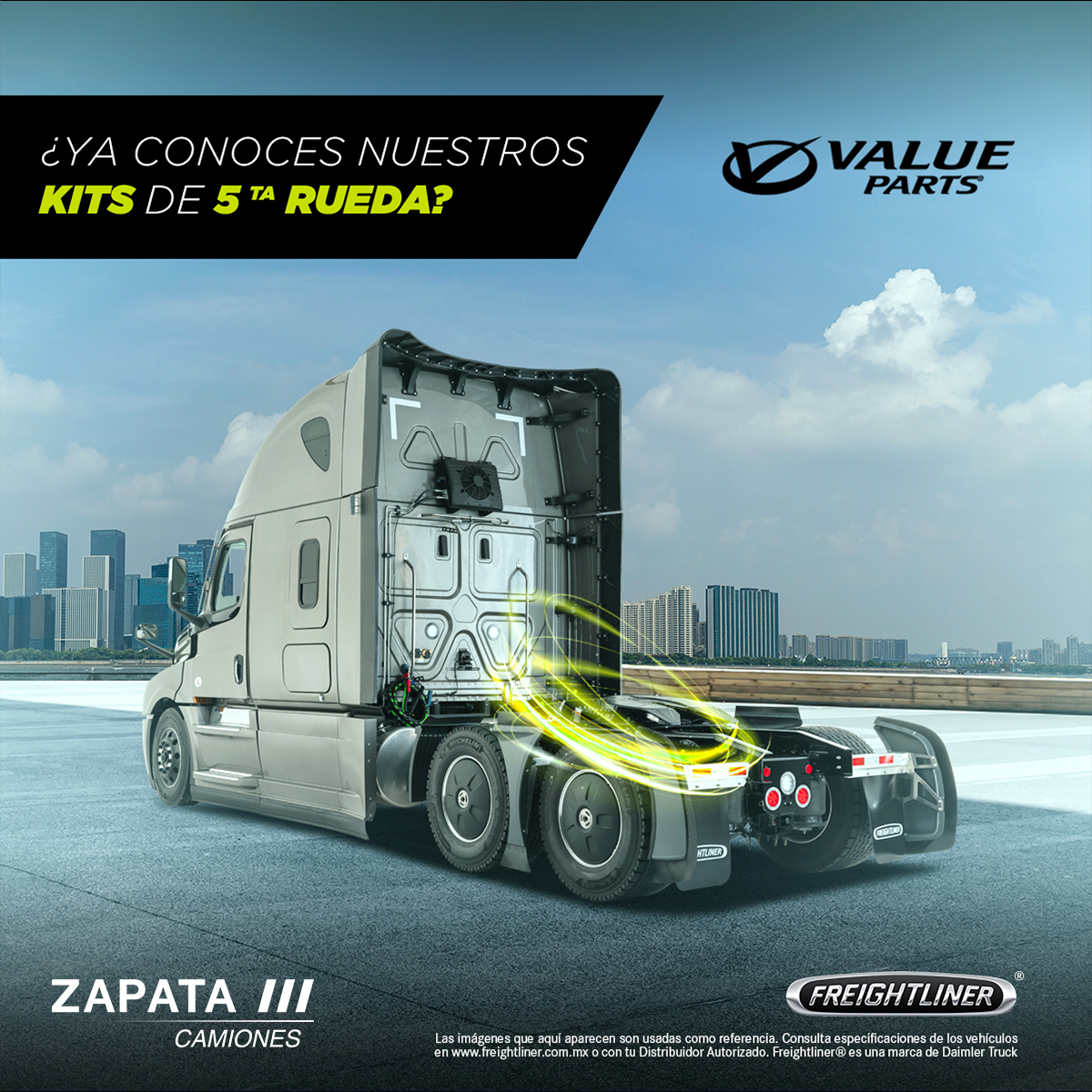 GrupoZapataMX's tweet image. Conoce más información sobre nuestros Kits de 5ta rueda en cualquiera de nuestras localidades. 👇 Somos distribuidores oficiales. 😎🛞
#ValueParts #ZapataCamiones #Freightliner