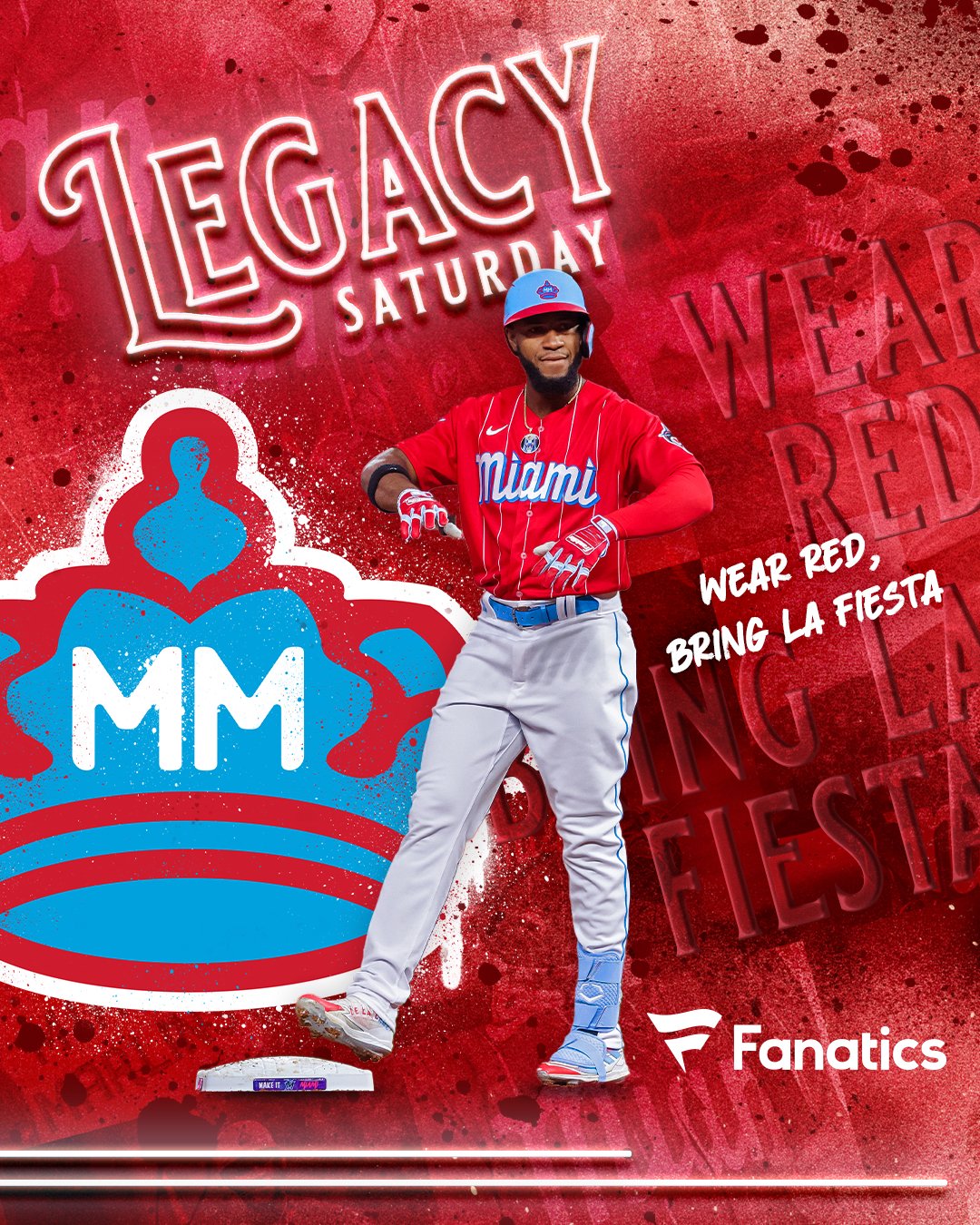 Miami Marlins on X: Legacy Red day, wear your red today. ❤️ @Fanatics //    / X