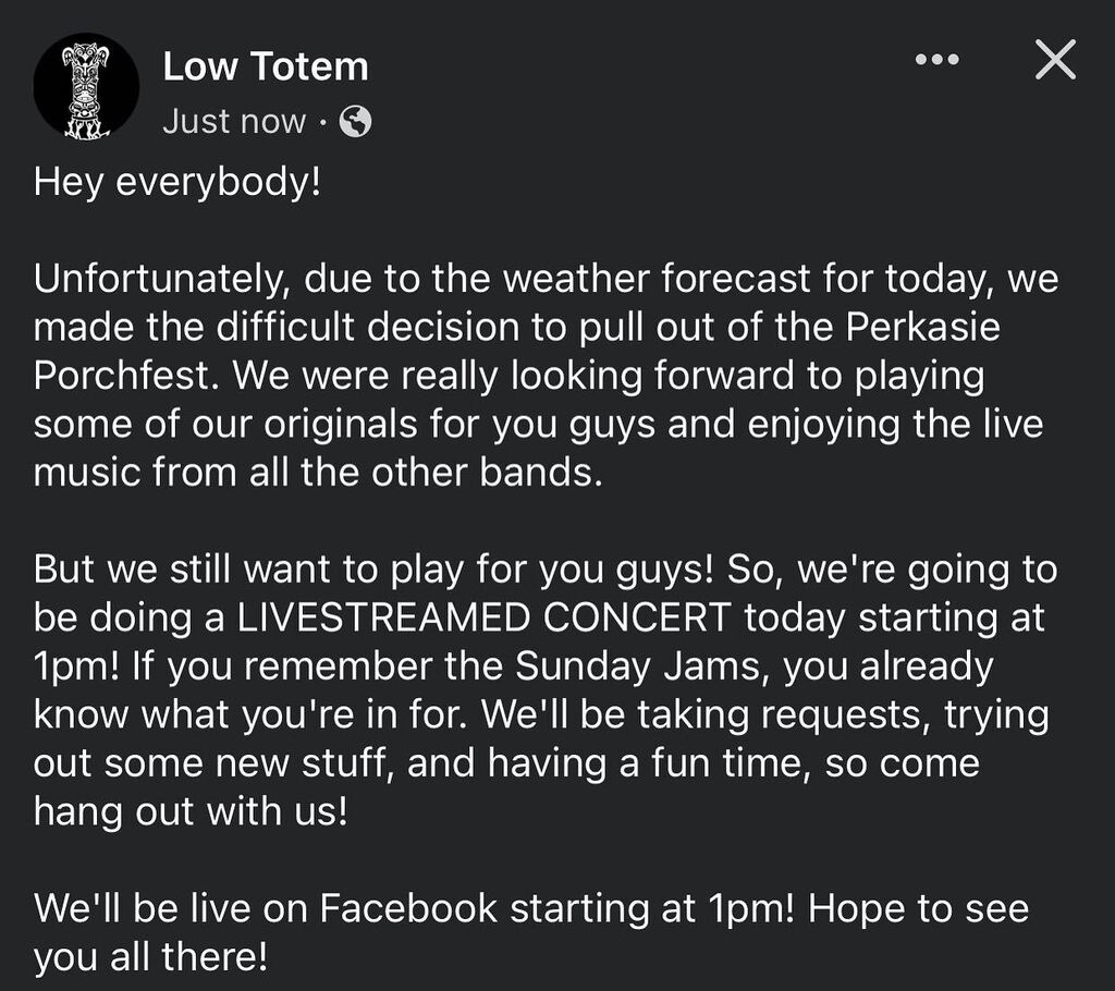 Come hang out with us over on Facebook! Facebook.com/LowTotemBand instagr.am/p/Crn5ljmOJYV/