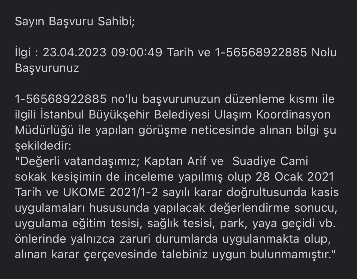 ilhanaydan's tweet photo. @kadikoybelediye @ekrem_imamoglu @istanbulbld 

Sayın yetkililer. Bu başvuruya konu dört yolda her iki günde bir kaza olmaktadır. En azından aynalı direk yerleştirilmesi gerekmekte. Lütfen tekrar değerlendirin. https://t.co/9hFJ2ZDgHA