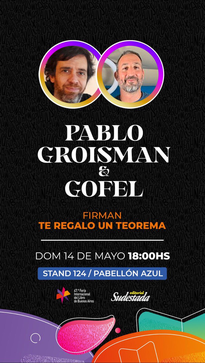 julielffman's tweet photo. Lo que viene tranqui es la agenda de @tantaaguaeditor en la @ferialibro. https://t.co/q2d0uEqGcy