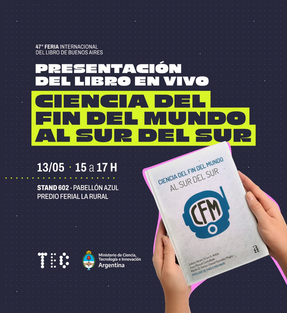 julielffman's tweet photo. Lo que viene tranqui es la agenda de @tantaaguaeditor en la @ferialibro. https://t.co/q2d0uEqGcy