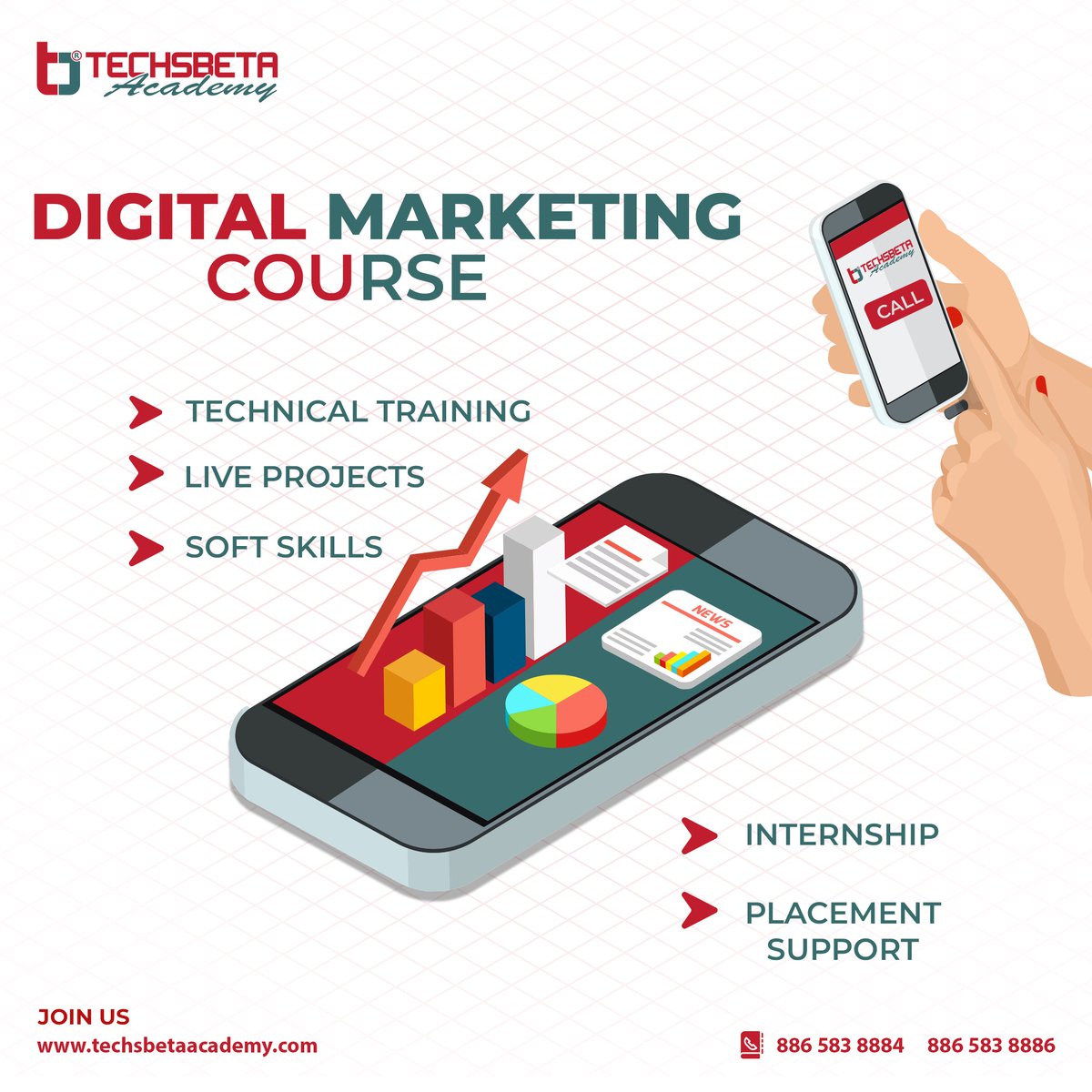 Techsbtaacademy's tweet image. Get Ahead in the Digital Age with our Digital Marketing Courses
Join TechsBeta Academy
.
Book your seats now.
For Registration 📲 call us at- 8865838884

LIMITED SEATS ARE AVAILABLE HURRY UP!!
.
.
.
#aligarh #institute #amu
#DigitalMarketingCourse
#DigitalMarketingTraining