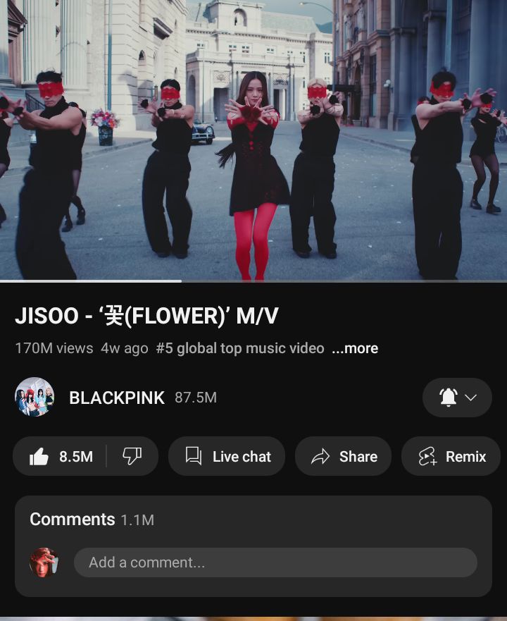 lalalalisia_mn's tweet photo. LET'S GO BLINKS CONTINUE STREAMING JISOO! LET'S GO UNITED WE ARE INVINCIBLE! 

#STREAMJISOONOW #STREAMFLOWER #STREAMFORJISOO #STREAMME #JISOO #ME #FLOWER #AllEyesOnMe #BLACKPINK @BLACKPINK https://t.co/bJATCjIsWY