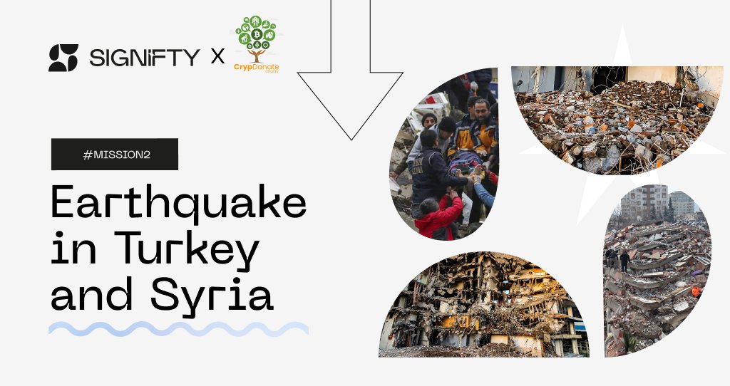 №2 Signifty’s Mission

Covering basic needs of Syrian and Turkish people 🙏

Drop is already taking place on our platform.

Follow the link, donate, and save the planet: beta.signifty.me