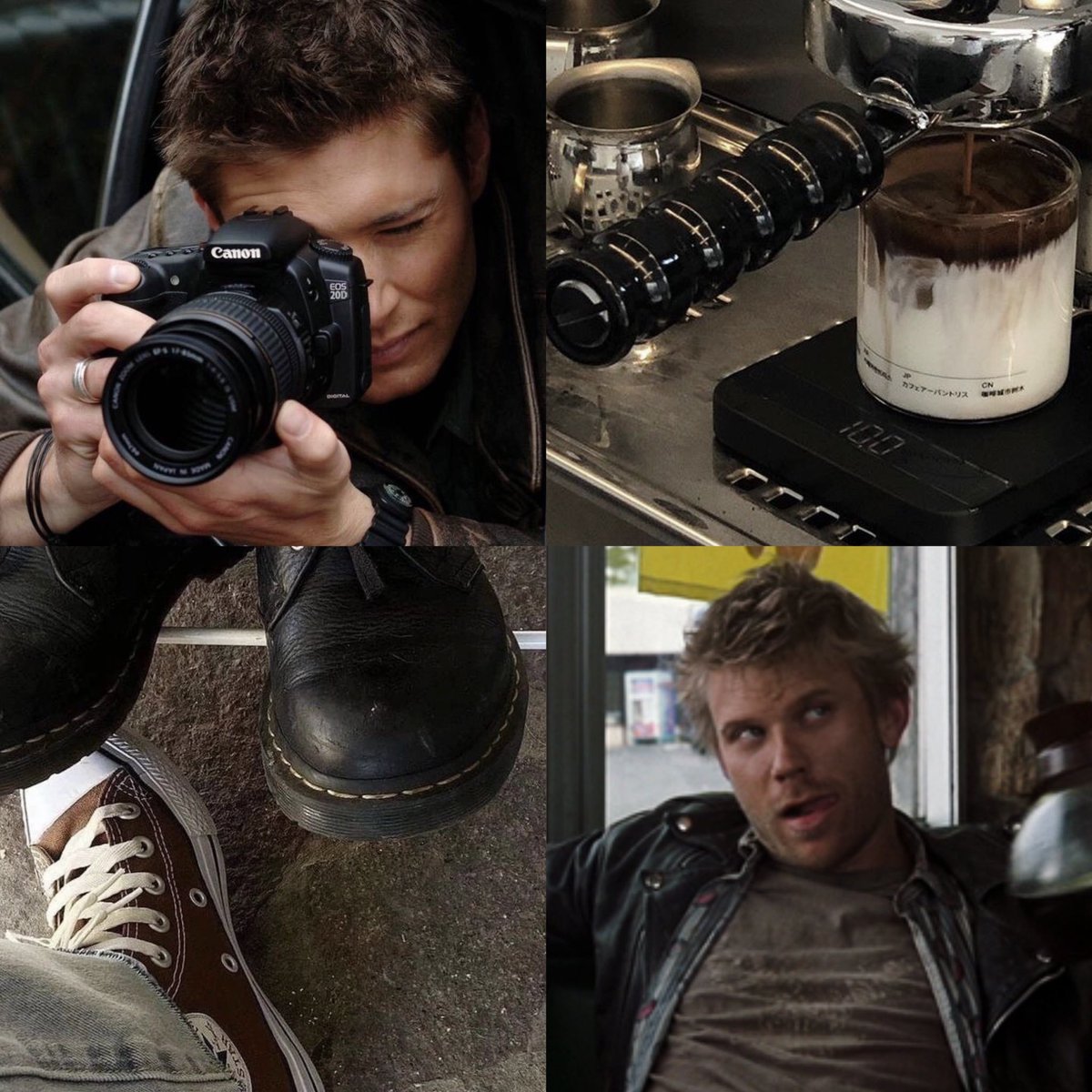 minidfrs's tweet photo. #ducifer #deanwinchester &amp; #lucifer
#supernatural #spn photographer! au

дин снимает всё, что хочет запечатлеть на будущее. друзья знают о наличие камеры, поднимающиеся веснушчатыми ладонями в самые неожиданные моменты и ослепляющей вспышкой. https://t.co/Y1njbPfyJQ