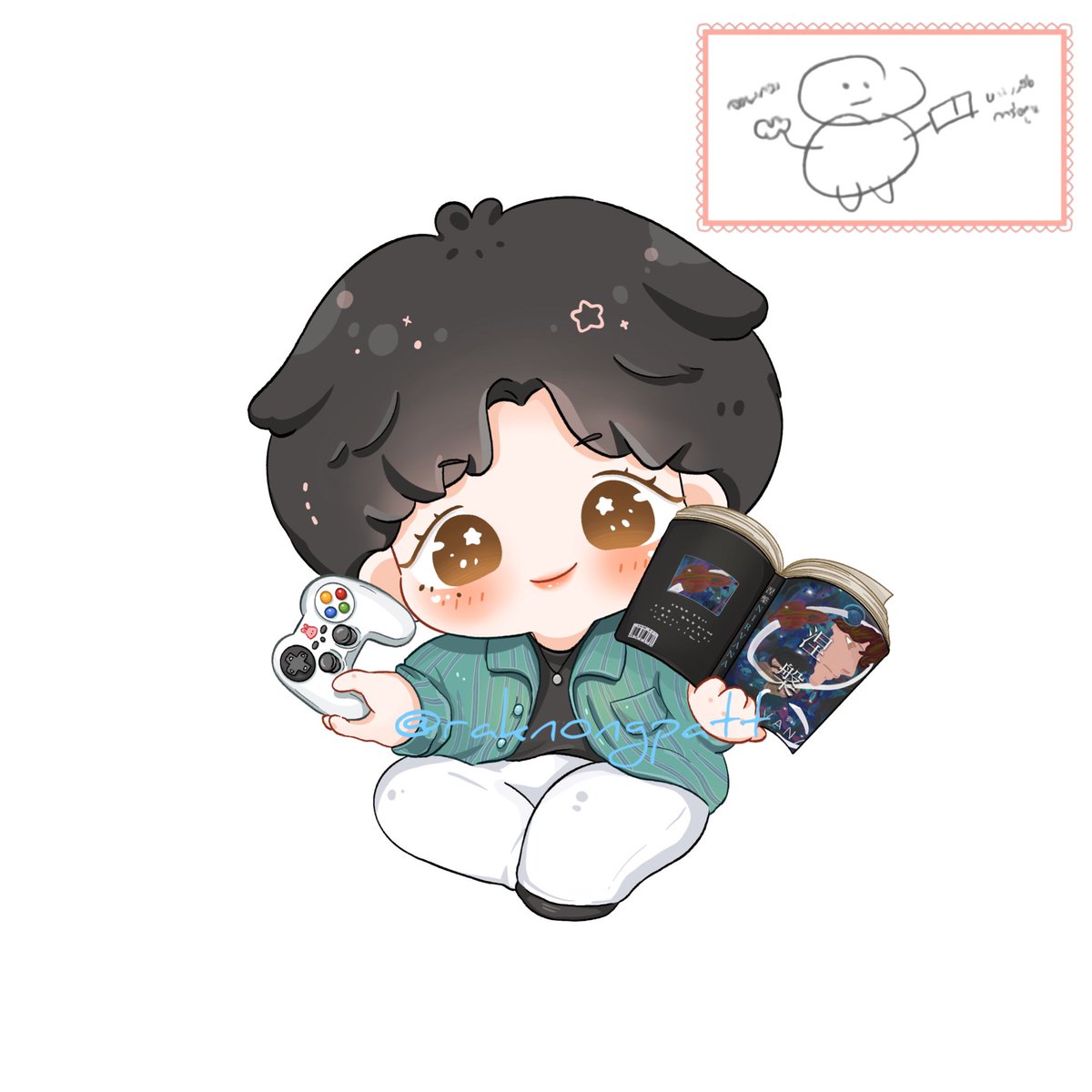 raknongpatt's tweet photo. ไม่เหมือนตรงไหนเอาปากกามาวง 🤭🤭
กราบงามๆ สามทีให้คุณแชน @lsccnn_ เนรมิตรต้าวก้อนคุณหลัว ได้น่ารัก น่าหยิก น่ากลืนลงท้องมาก โดยเฉพาะดีเทลหนังสือ สุดมาก เลิฟเลอ 💕
ต้าวก้อนคุณหลัวจะแปลงร่างเป็นอะไรนั้น…โปรดติดตามตอนต่อไป coming soon 📽️🎞️
#สูตรรักฉบับโรแมนซ์
#DeliciousRomance
#แพทริค #PatrickFinkler
#Patrick尹浩宇
@patrick_pppat