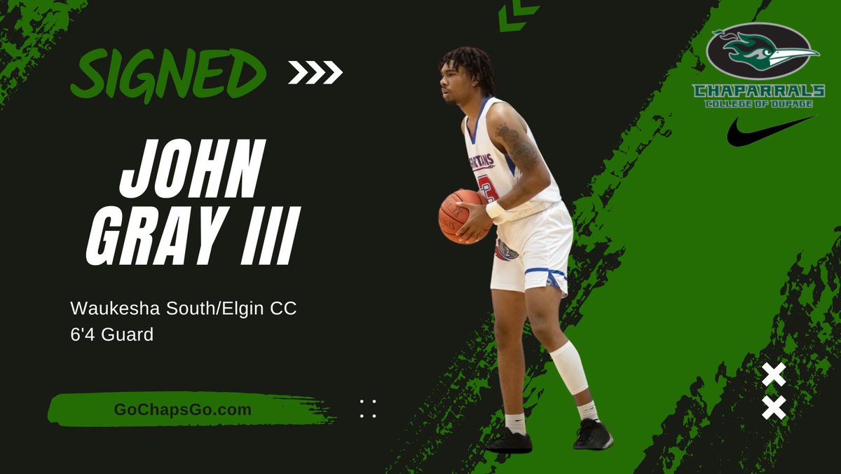 Chaps sign 6’4 guard John Gray III from Waukesha South via Elgin CC. Excited to have <a href="/TheJohnGrayIII/">John Gray III</a> joining the BirdGang! <a href="/AthleticsCod/">CODAthletics</a> #MoreThanAShooter #GoldStandard