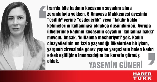 Anayasa Mahkemesi üyesi Topal, kadın-erkek eşitliğine “modern hurafe” dedi

Yasemin Güneri yazdı... <a href="/yaseminguneri/">yasemin güneri</a> haberturk.com/yazarlar/yasem…