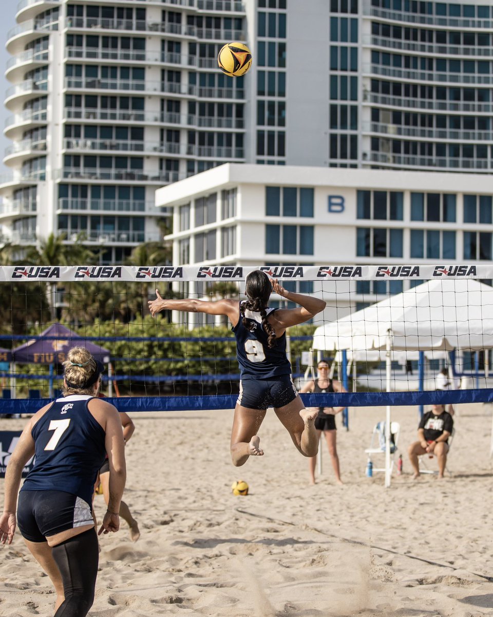 ConferenceUSA's tweet photo. IT’S CHAMPIONSHIP SATURDAY 🏆
#CUSABVB 🏝🏐 https://t.co/40IWgUHnRo