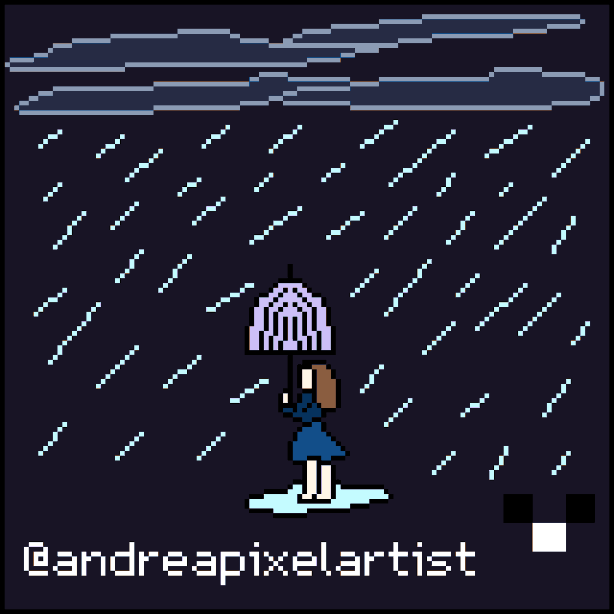 ablr171's tweet photo. 🌧️☔✨~

#pixelart #pixelartist #pixel #drawingart #drawingdigital #lluvia #girl #chicabajolalluvia https://t.co/wEx3Kb9eXY