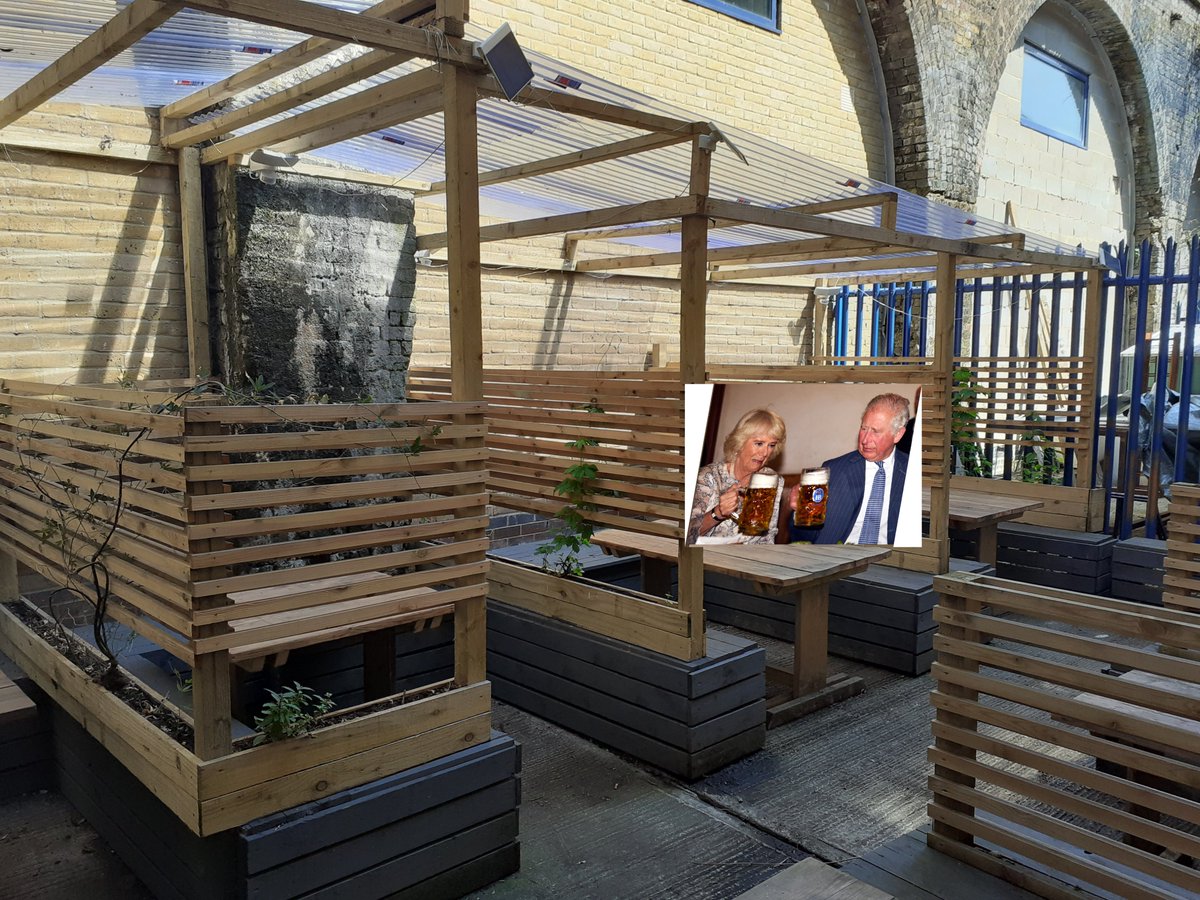 Did you that we have quite a lovely little beer garden? A bit of the suntrap through the day, and a favourite of those in the know looking to unwind before a big week