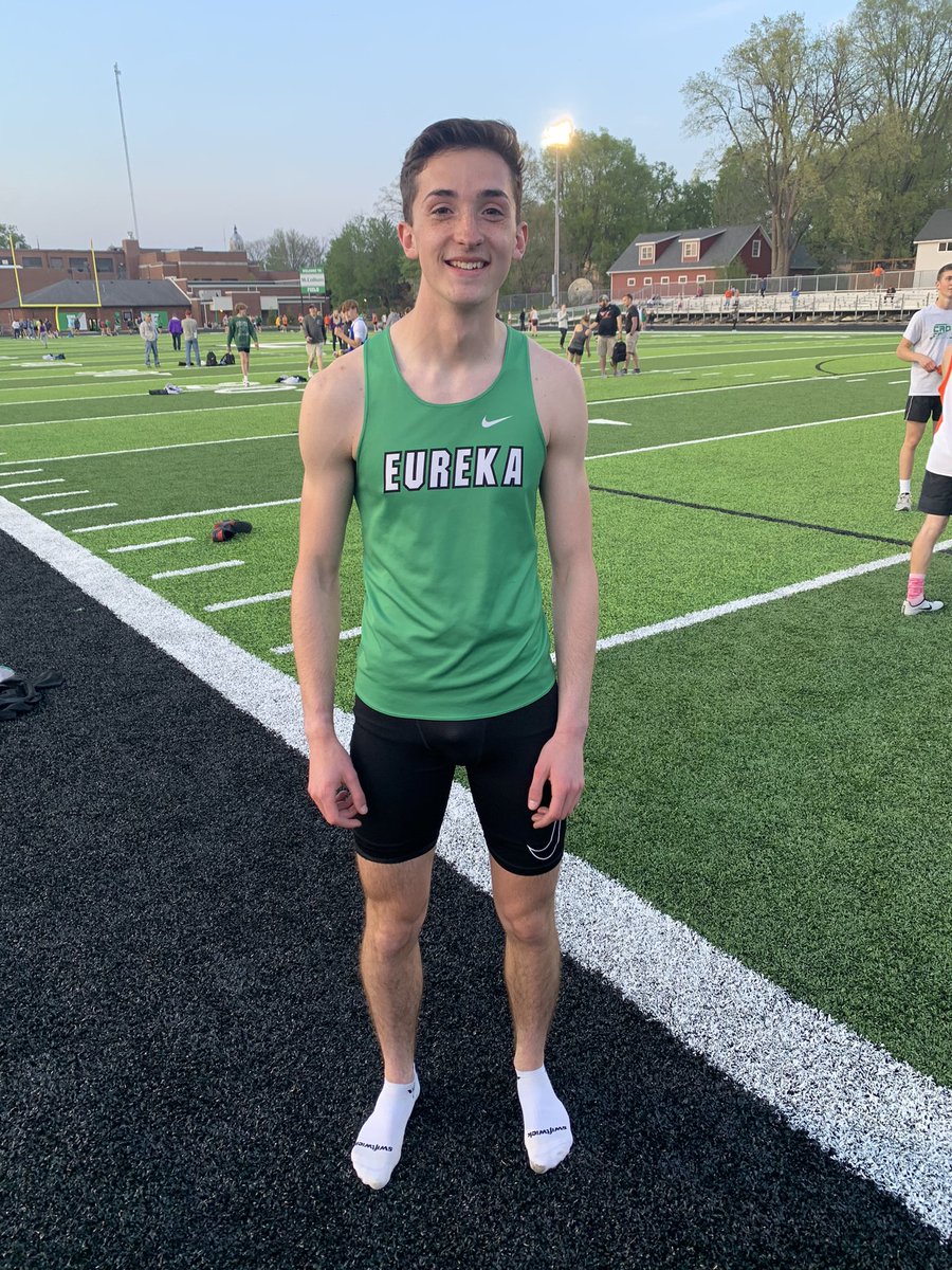 BoysEureka's tweet photo. Big night for Charlie Bardwell at the Roger Washburn Invite!  Setting a new meet and school record of 1:54.81 in the 800!  Congrats Charlie on your big night! https://t.co/n4QEr4EXIN