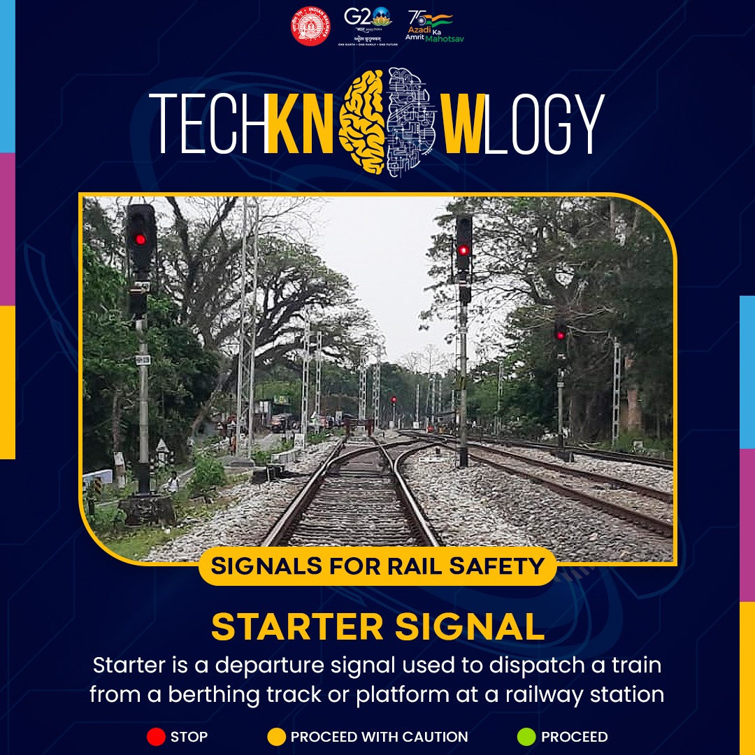 RailMinIndia's tweet photo. Ever wondered which signal ensures a train's safe departure from a platform at a station?
It's the ๐๐ญ๐๐ซ๐ญ๐๐ซ ๐๐ข๐ ๐ง๐๐ฅ!
#TechKnowlogy https://t.co/BDR6v1mR6Y
