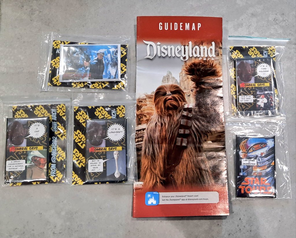 #SWCE2023 #StarWarsCelebration and Disneyland swag from the legend that is @Arch2D2 Thanks so much Dave 🙏 🙏