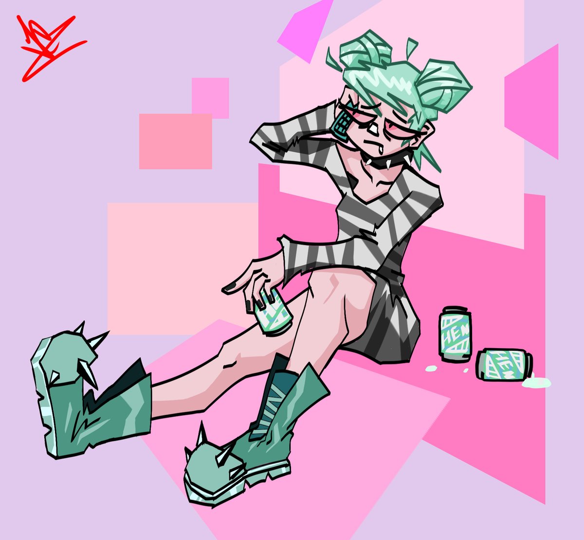 She ran out of soda....