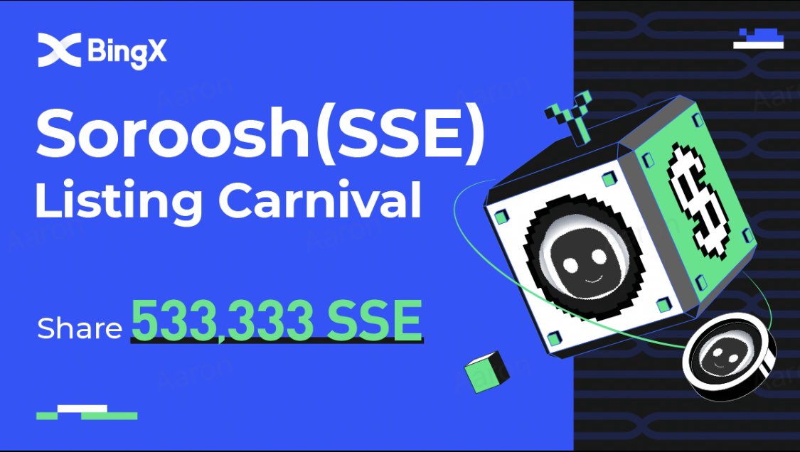 BingXOfficial's tweet photo. 📢 New Listing

@SorooshApp $SSE Gets Listed on #BingX!

Pair: SSE/USDT

Trading: 2023-05-01 11:30 (UTC+3.5)

To enter 👉 https://t.co/VlSWaUquwj https://t.co/7I7cLCmYNq