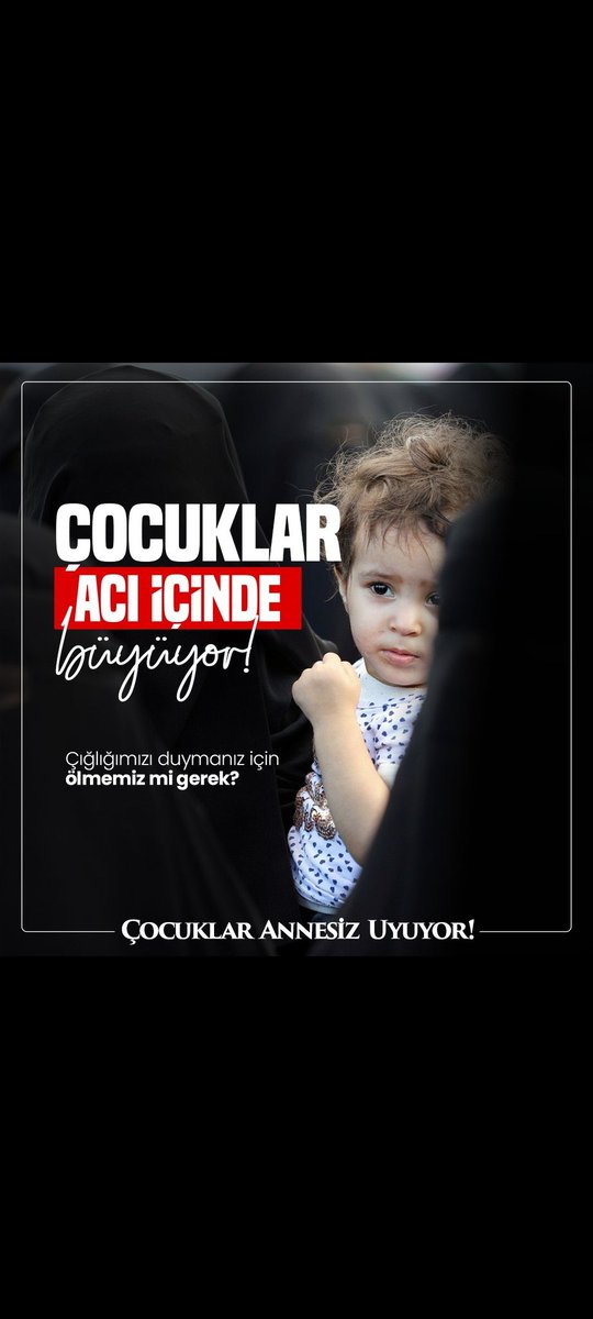 Allah, iman edenleri dünya hayatında da ahirette de sabit sözle (Lailaheillallah) sapasağlam kılar. Allah zalimleri saptırır ve Allah dilediğini yapar. (14/İbrahîm 27)

Çocuklar annesiz uyuyor.......