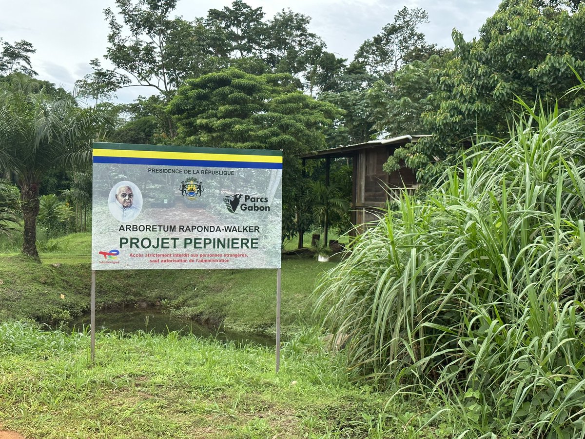 It was great to get out into the forest this morning to plan the development of a botanic garden in the Raponda Walker Arboretum.