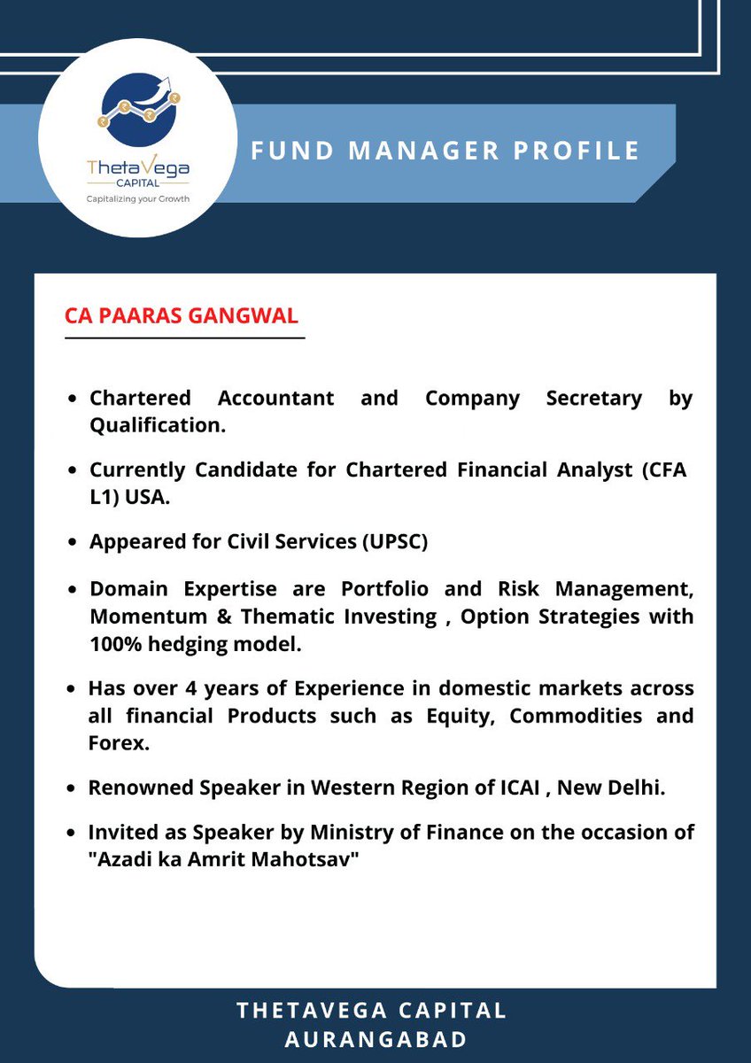 ThetaVegaCap's tweet image. Those who are interested in Peaceful Momentum Investing with TechnoFunda Approach , Kindly click on below link to know more 

bit.ly/3HqwAaF

#MomentumInvesting #BeWithWinner 

Kindly check our past one year recommendation with my personal profile 

@caniravkaria