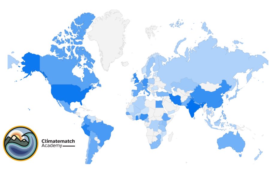 climatematch's tweet photo. Over 8️⃣ 0️⃣ 0️⃣ applicants from 92 countries have already signed up! 🎉
We want to reach every corner of earth! Help us reach the missing countries! 🌍 
Applications are open until May 8th
Handful of spots left! 
Apply now! #climate #education #climatematch https://t.co/r1smBc4b94