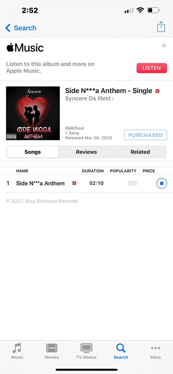 YoursSyncere's tweet photo. Support is free..but in some cases support comes in a different form. BIG SHOUT OUT for these 2 purchases of both of my singles. A great thing when people buy your music in support of you💯 https://t.co/Z9Qfekz1Ag