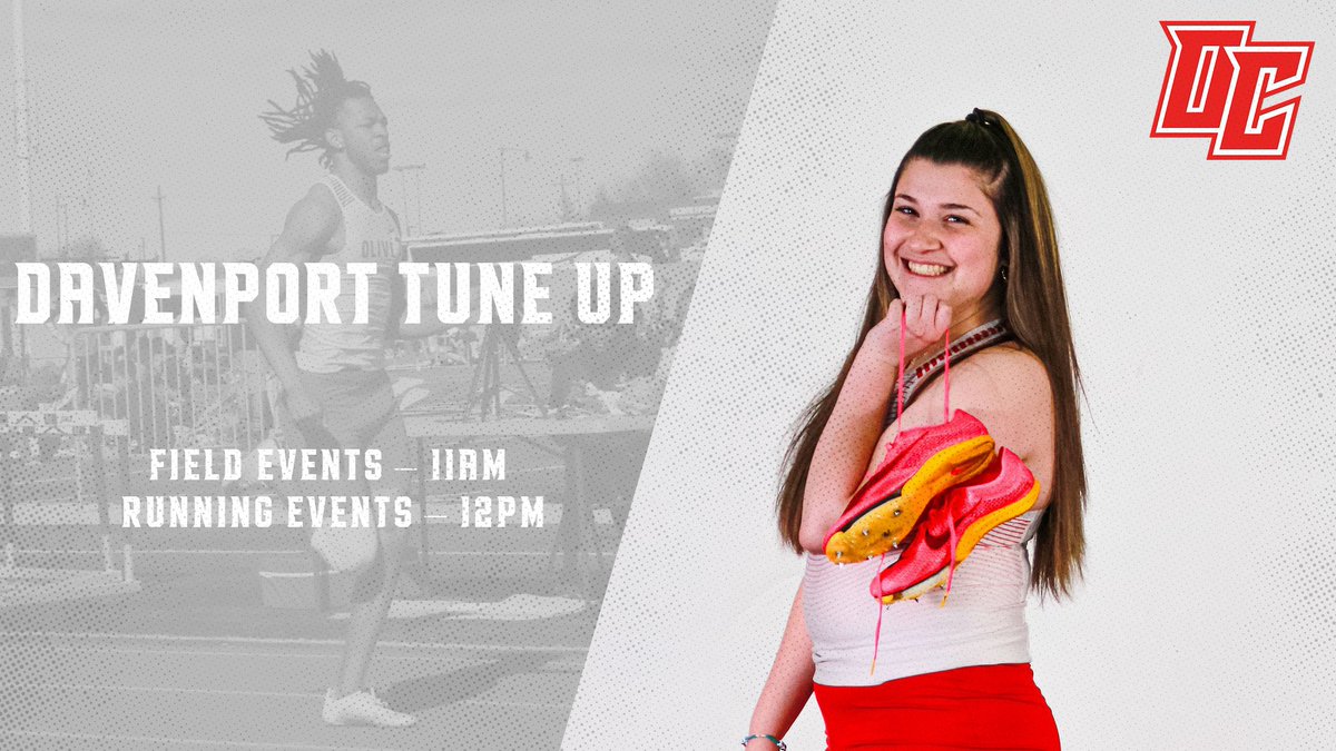 UOlivetXCTF's tweet photo. Back at Davenport for Day ✌️ of the Davenport Tune Up
📍Davenport University
⏱️Field Events: 11:00pm
⏱️Running Events: 12:00pm
📋Live Results: https://t.co/nS43OqzlCX
#GoComets #StrongerThanMost #ThrowinComets #RunninComets #JumpinComets https://t.co/h5kLy0Iypn