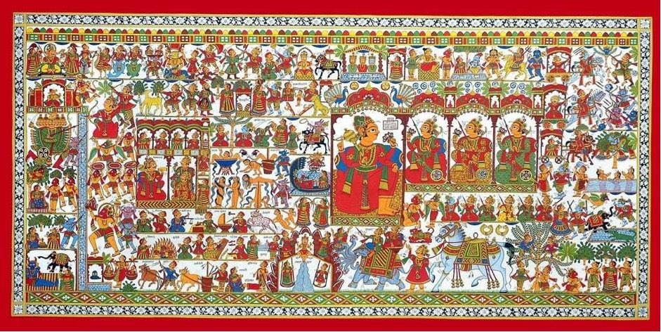 memerakisocial's tweet photo. Step into the world of Phad paintings, a religiously-inspired art from Bhilwara, Rajasthan. 🙏🎨 Explore the cultural traditions and intricate storytelling of this beautiful art form. https://t.co/CZMjiDcOdX
#LivingTempleHeritage #RajasthanArt #MeMeraki #read #artist #Art https://t.co/UY9lcHGThA