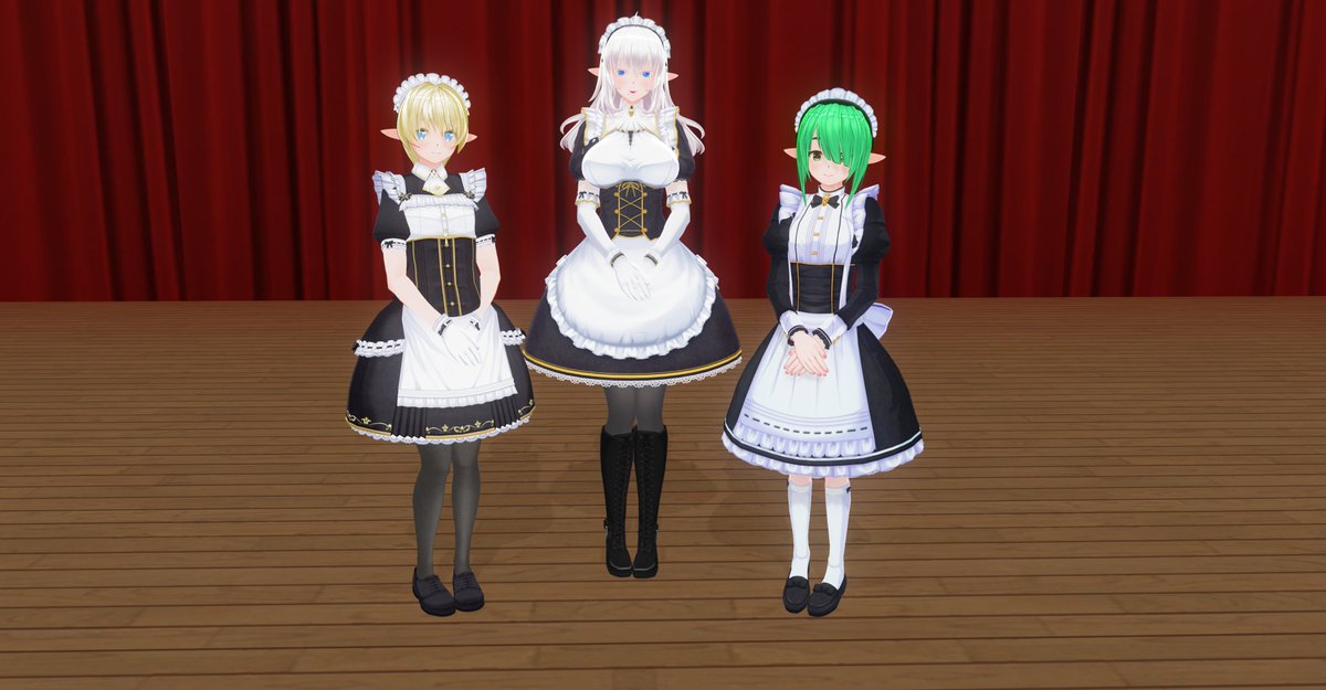 画質が・・（*Ǿ﹏Ǿ）
あげなおしです！
#COM3D2 #カスタムオーダーメイド3D2