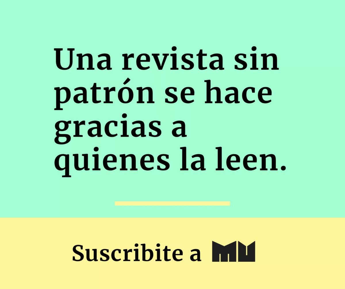 🔥Si te gusta lo que hacemos, suscribite a #MU desde $350 y recibí la revista en tu casa o leela por internet.  ¡Gracias! La comunicación sin patrón se hace con lectorxs. lavaca.org/suscripcion/