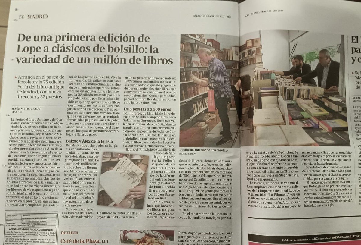 Feria del Libro Antiguo y de Ocasión de Madrid tweet media
