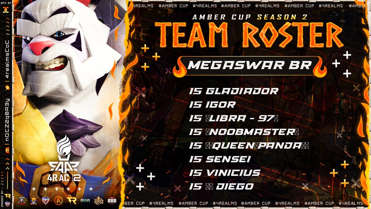 megaswarbr_'s tweet photo. Thank you, @4RealmsCoC! Let's go to battle 🔥⚔️
#GoMBR https://t.co/4v0tD2F8ZT