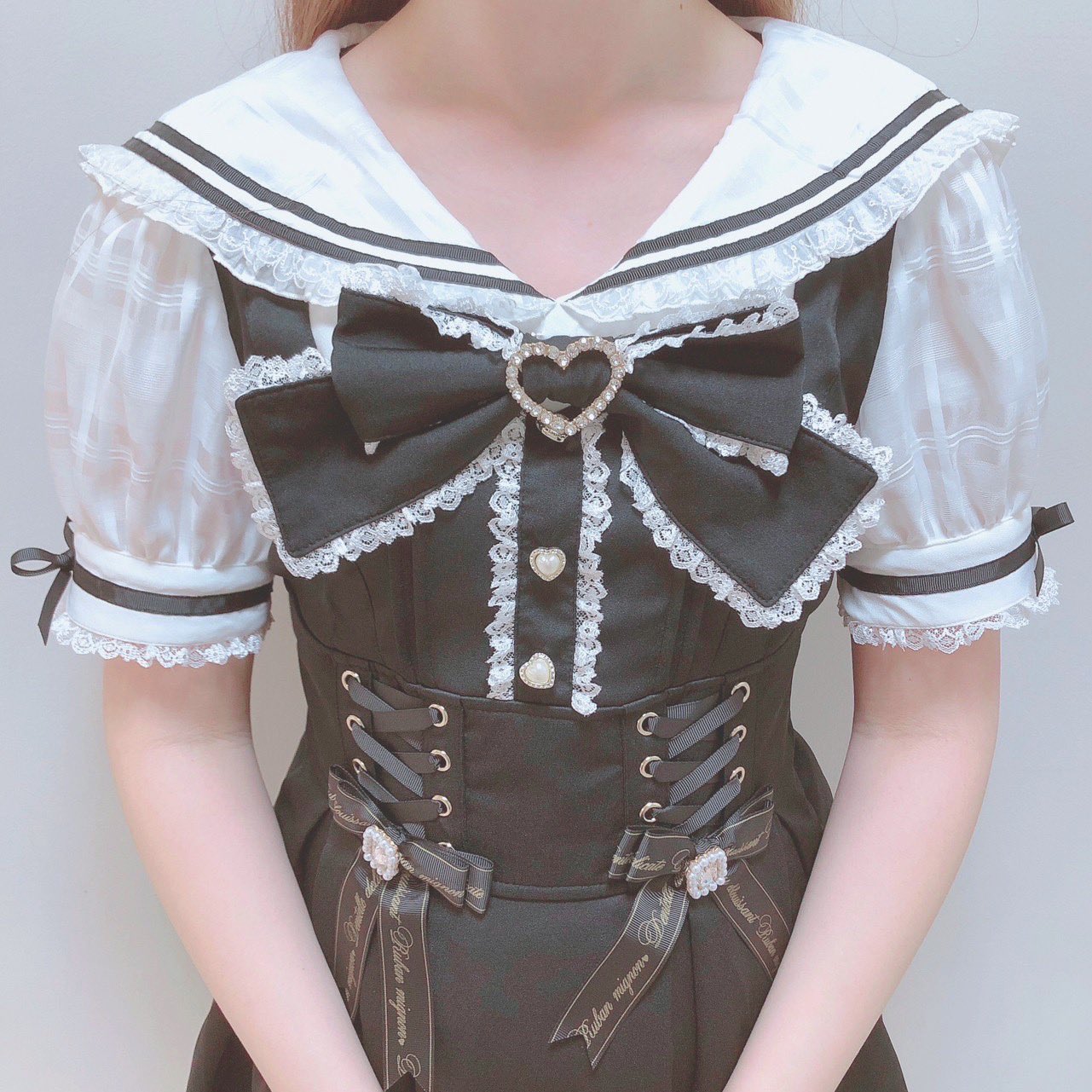 LIZLISA リズリサ メッセージチェックセーラーワンピース メッセージチェックセーラーワンピース ｜ LIZ LISA（リズリサ