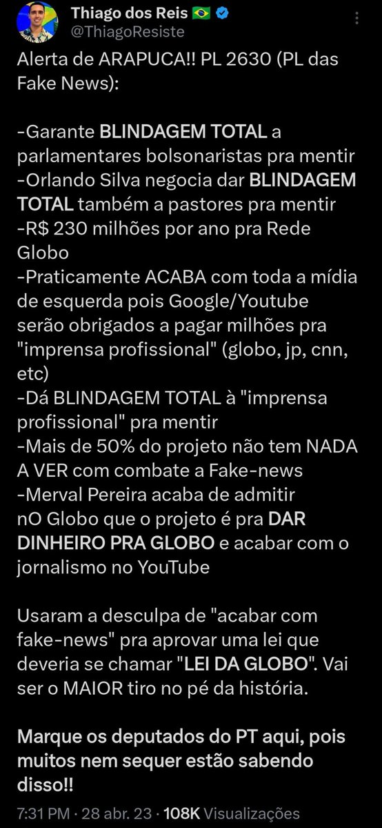 newsteatualizei's tweet image. Pq apagou @ThiagoResiste ?