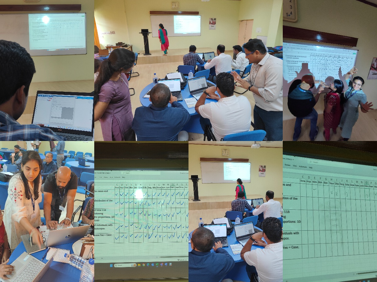 We had a blast teaching #epiinfo to the officers of the Intermediate FETP odisha cohort! We played a game where they had to analyze a dataset to answer 5 research questions. All 20 finished the analysis in record time. Way to go, #publichealth heroes! 🙌 @tephinet @icmr_nie