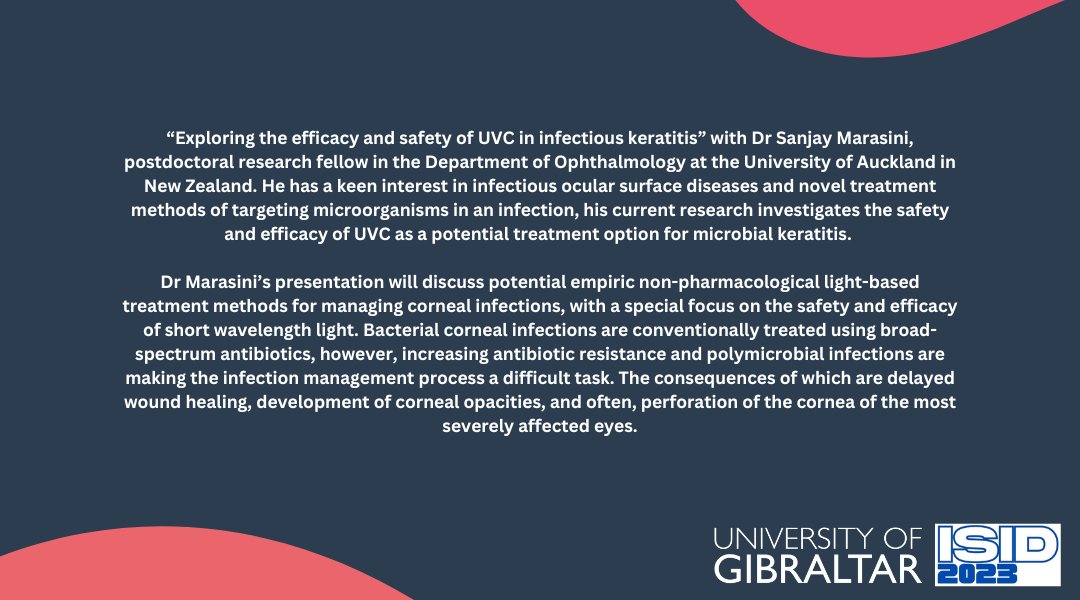 Join us for the International Symposium on Infectious Diseases (ISID) 2023.

To join us for Dr Marasini’s talk, register for the symposium at: unigib.edu.gi/international-….

Registration includes access to all virtual sessions. 

#ISID2023 #infectiousdiseases