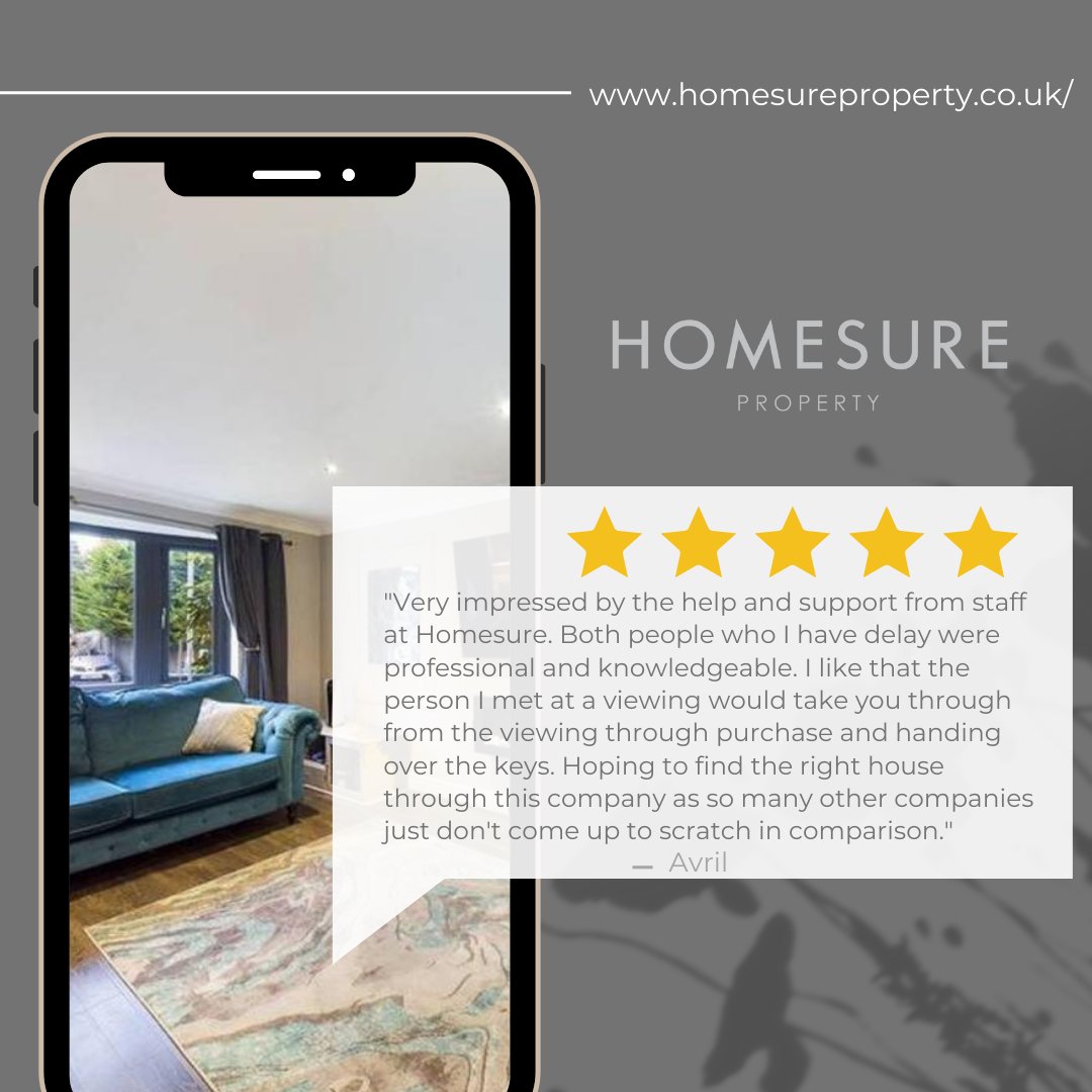 HomesureProp's tweet photo. 5 STAR REVIEW -Avril
#5Star #review #customerservice #communication #property https://t.co/LM635Mt294
