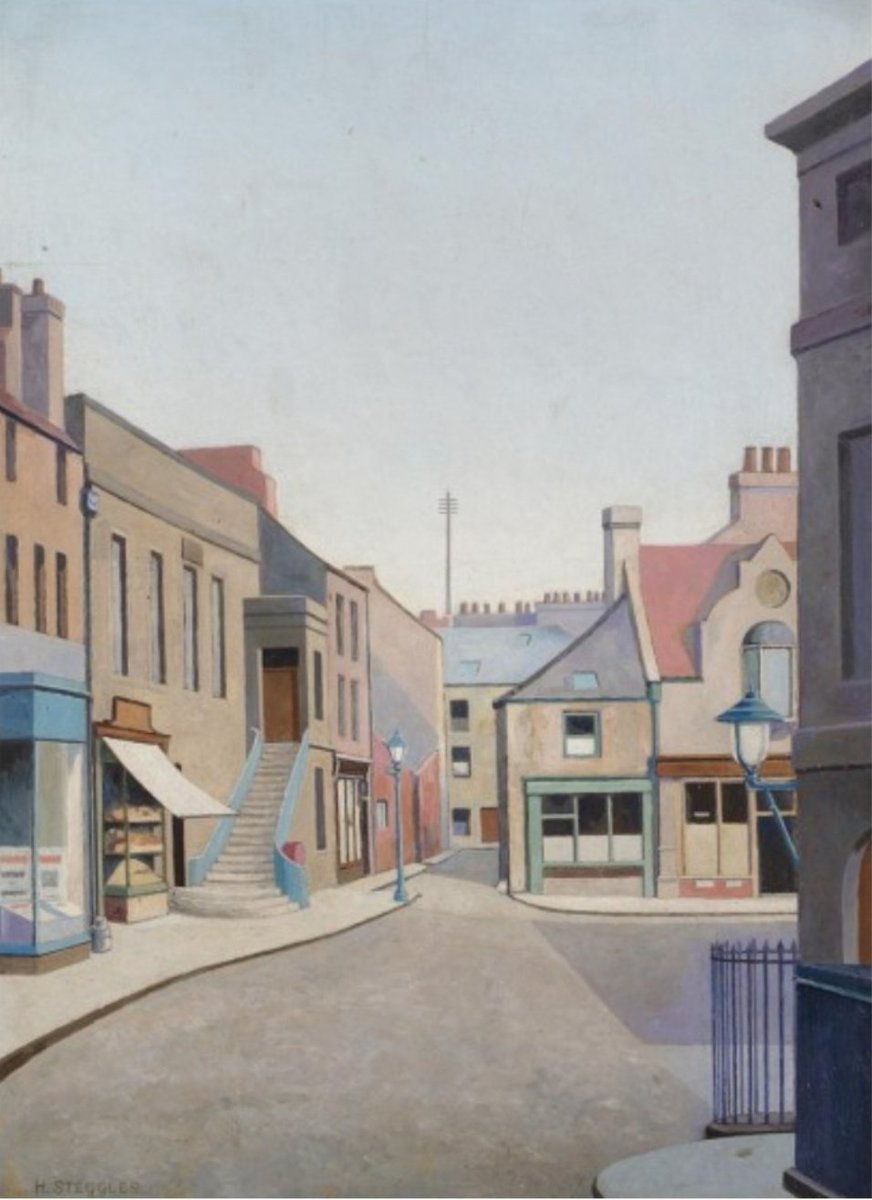 GroomB's tweet photo. Alnwick, Northumberland, 1936, by Harold Steggles, 1911-71, leading member of the East London Group. https://t.co/arPCJgn1fH