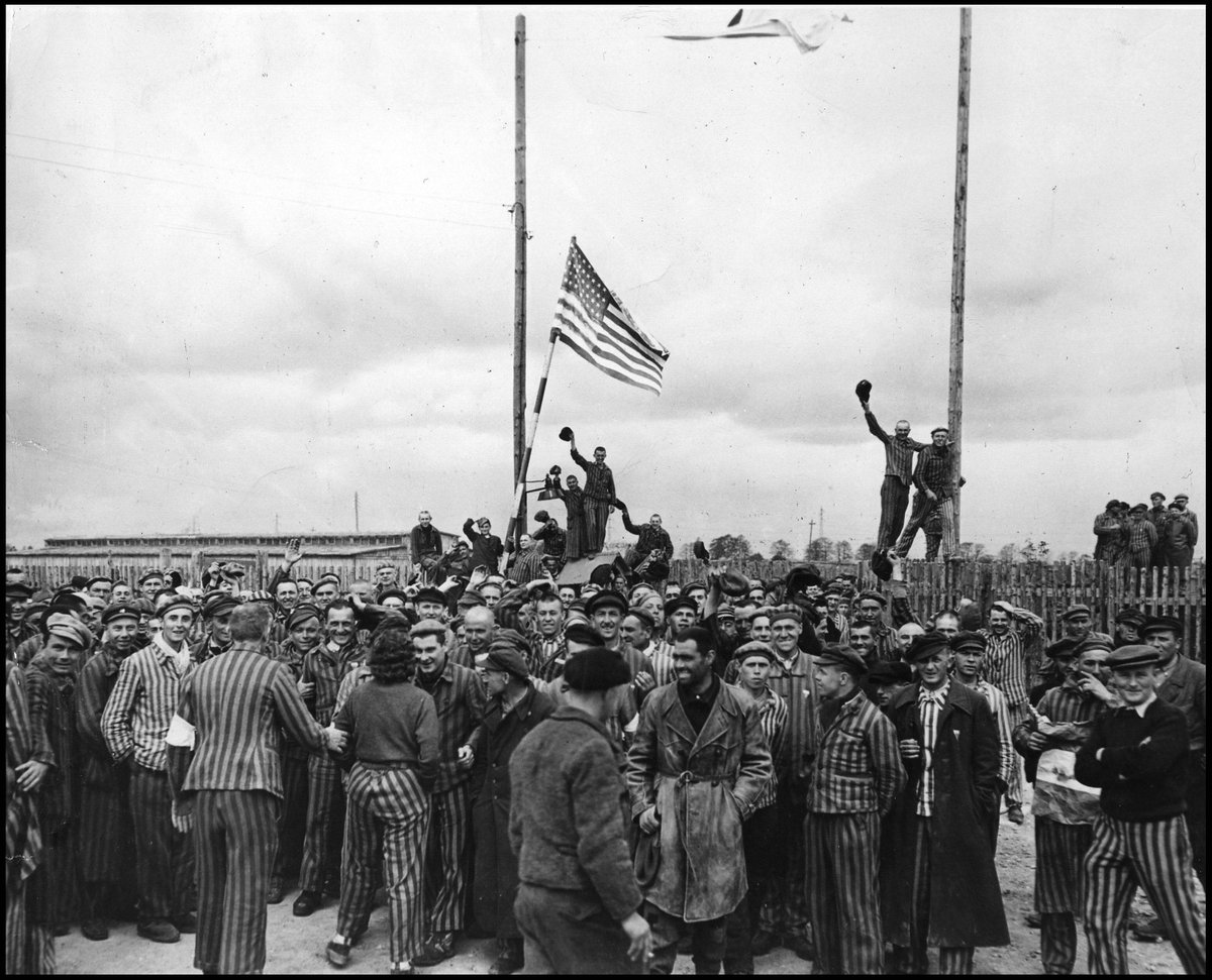 #OnThisDay in 1945, U.S. troops liberated Dachau, the first and longest-operating concentration camp. At least 200,000 people suffered the dreadful conditions and Nazi terror there.

We're thankful for the liberators, and rededicate ourselves to resisting hate and antisemitism.