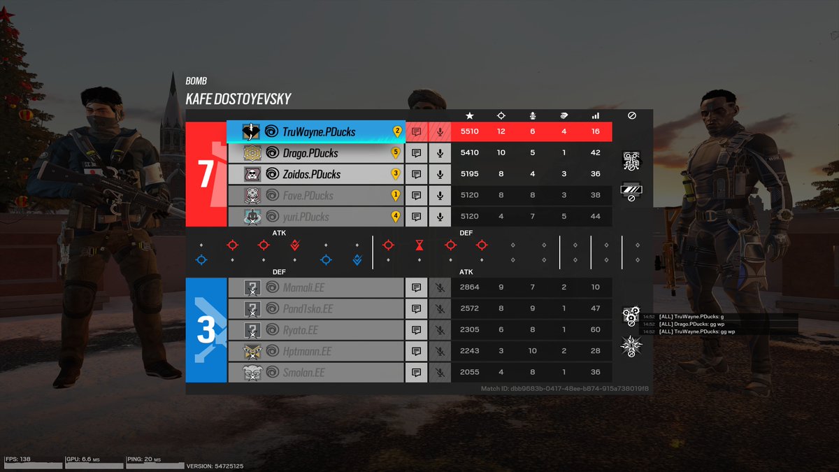 faveripper's tweet image. Qualifier Thread @R6VividLeague :

Round 1 vs @_EagleEmpire  7-3 W on Kafe