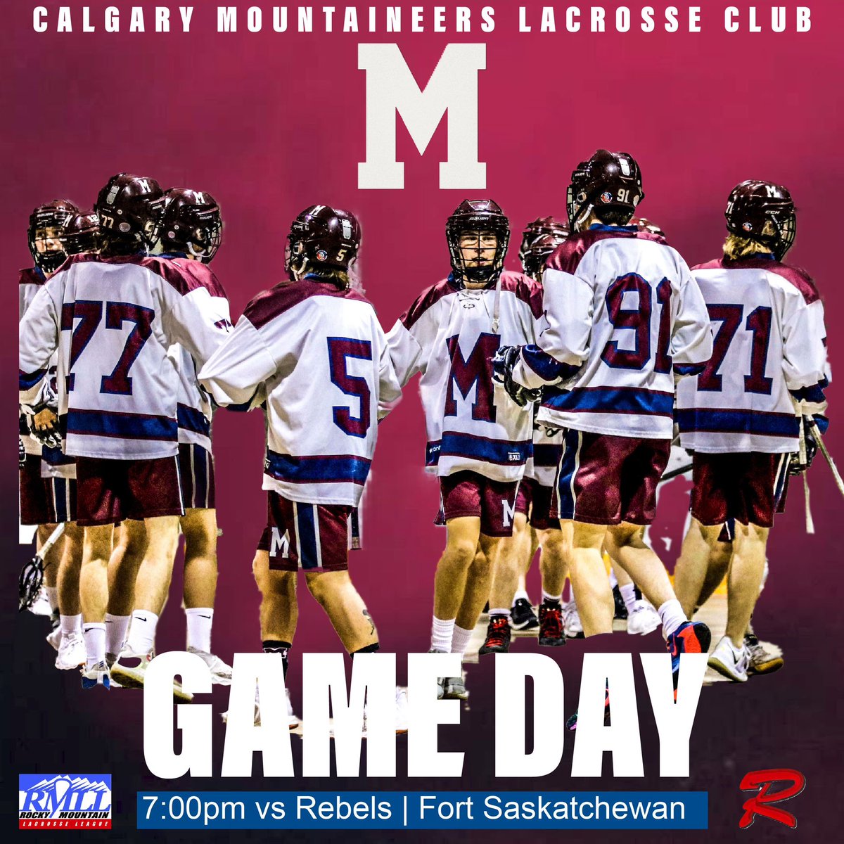 JrBMountaineers's tweet photo. SEASON OPENING GAME DAY!
🆚 Rebels
⏰ 7:00pm
📍Jubilee Rec Center
🎥 https://t.co/xavE5XkYYc
Game Day Sponsor: https://t.co/E1UqUzuRV7
#Mountaineerslax #RMLL #JrBTier1 #Mountaineersfamily https://t.co/SyuzKoOmXp