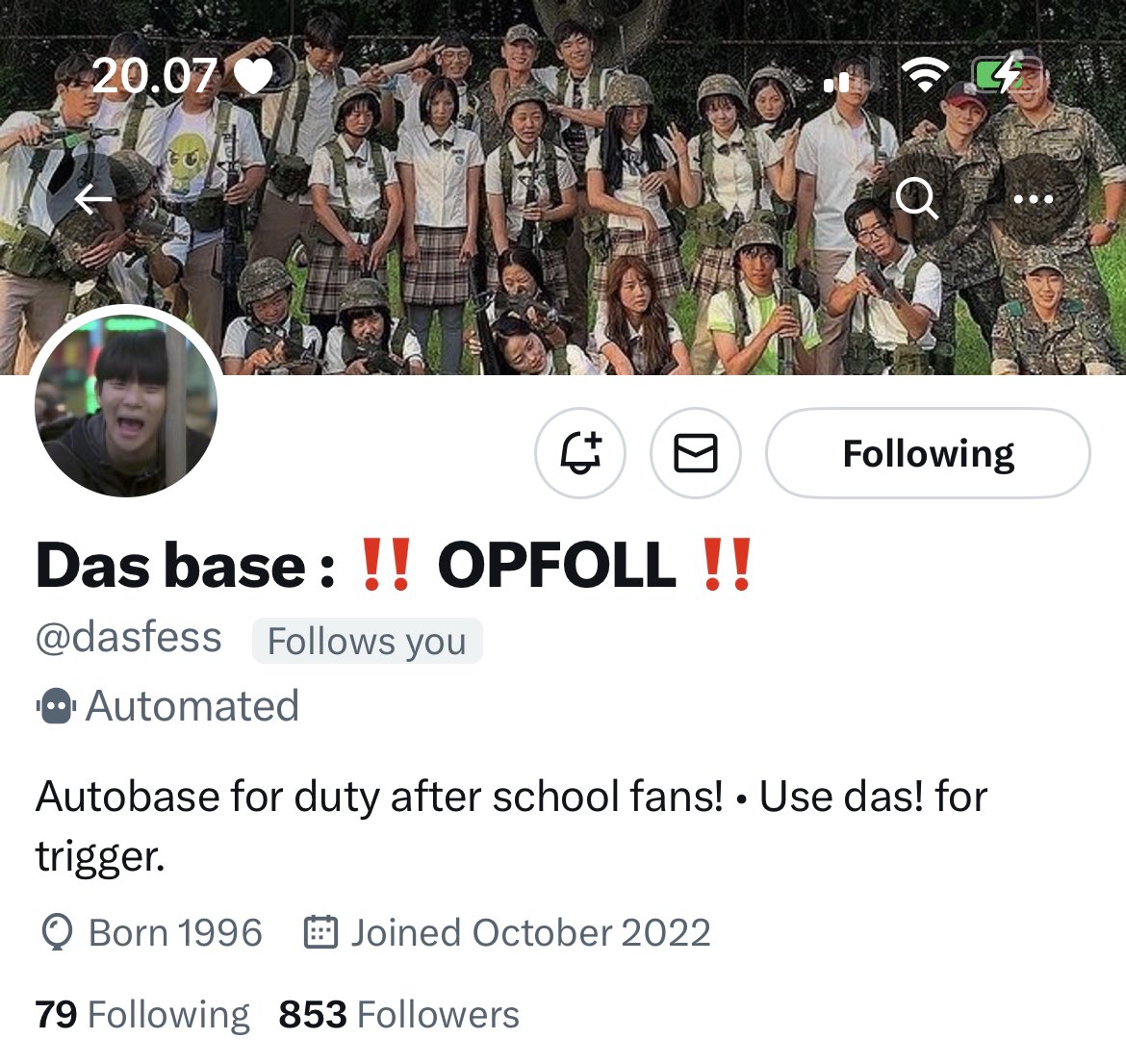 AW AK DAPET FOLLBACK 🙀🙀 makasi minn semoga dapet kecup dari taeman 😻😻 @dasfess