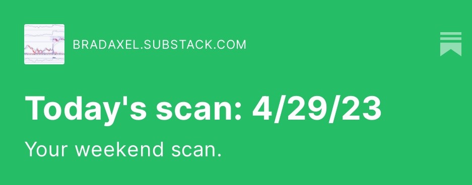 BradHAxel's tweet image. Today's scan: 4/29/23  open.substack.com/pub/bradaxel/p… 
#Stockscan