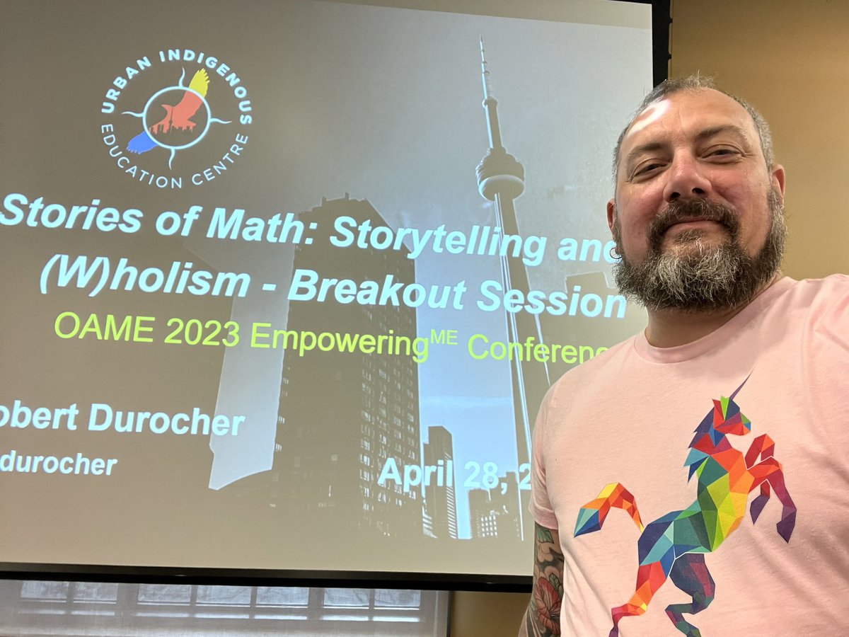 Grateful to be invited to <a href="/OAMElearns/">OAMElearns</a> #OAME2023 math educators conference to share Stories in Math: Storytelling, the Land &amp; (W)holism to enhance conditions for all learners in mathematics through stories, the land, art and tending to the heart, body, mind &amp; spirit <a href="/UIEC_Tdsb/">UIEC_TDSB</a>