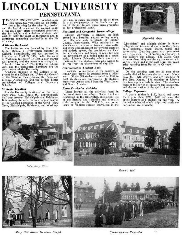 SebastianAvenue's tweet photo. On April 29, 1854, the Ashmun Institute was founded by John Miller Dickey &amp; his wife Sarah Cresson in Hinsonville, PA (present day Lincoln University). The school would later be known as Lincoln, the 1st degree granting HBCU.

Happy 169th Lincoln 🔶🔷 🦁 @LincolnUofPA https://t.co/gJQzpHiIlU