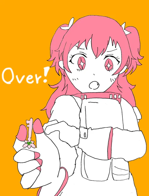 #prsk_FA  いよわ×モモジャン感謝〜!とフォロワーイベランお疲れ様〜!の2つのおめでたいで描いたオーバーパロ!! ももいろの鍵、神すぎ